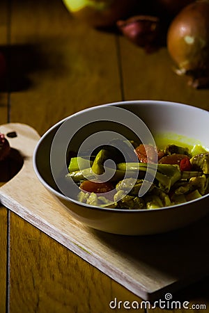 Delicious yellow special curry. Stock Photo