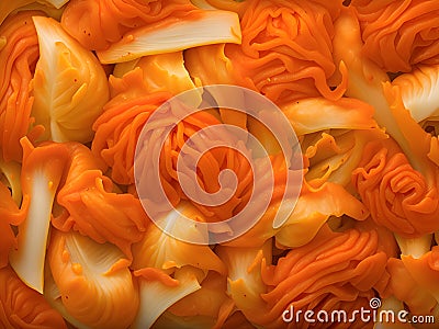 Deliciously marinated fresh cabbage and kimchi Stock Photo