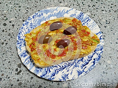 Deliciously prepared homemade meal on a plate Stock Photo