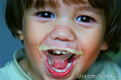 Delighted Child Stock Photo