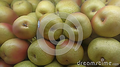 a delightful array of pear varieties, each with its own unique taste and texture. Stock Photo