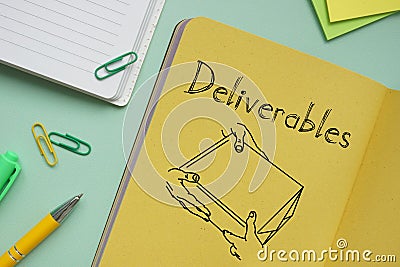 Deliverables are shown on the conceptual photo using the text Stock Photo