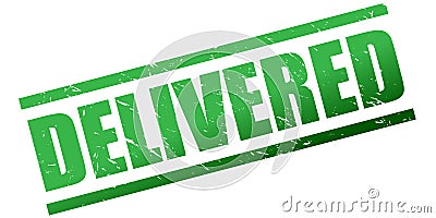 Delivered stamp Vector Illustration