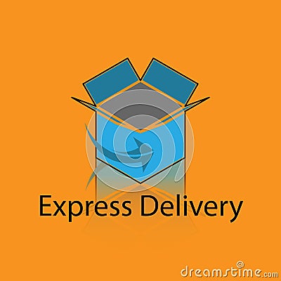 Delivery Box Logo Vector Illustration