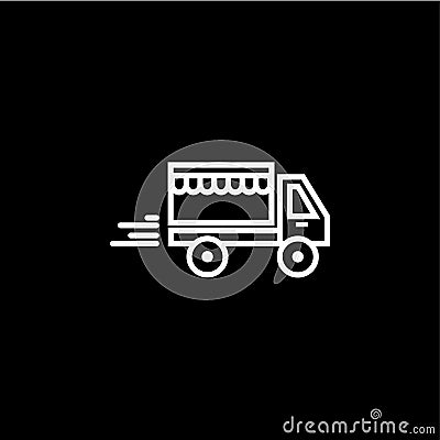 delivery car vector icon Stock Photo