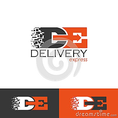 Delivery company Logo Design Template for your business Stock Photo