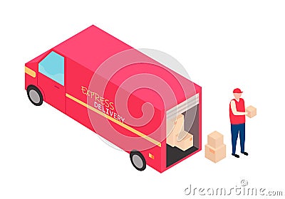 Delivery concept. Vector Illustration