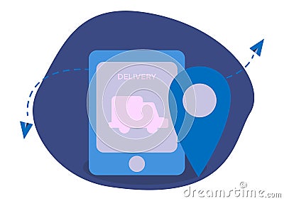 Delivery concept design illustration Vector Illustration