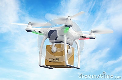 Delivery drone Stock Photo