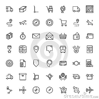 Delivery flat icon Vector Illustration