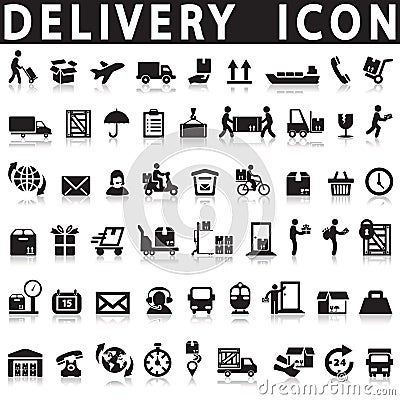 Delivery icons Vector Illustration