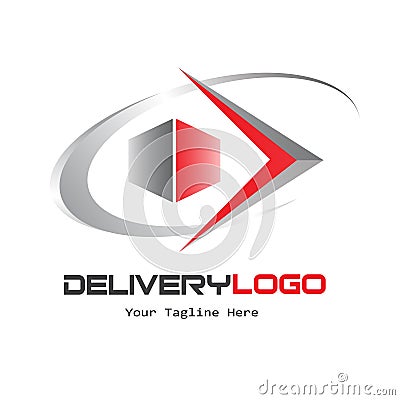 Delivery logo design vector for your company Vector Illustration