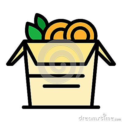 Delivery meal icon vector flat Stock Photo