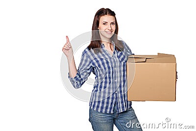 Delivery, relocation and unpacking concept. Stock Photo