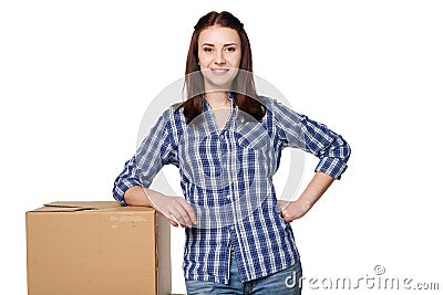 Delivery, relocation and unpacking concept. Stock Photo