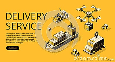 Delivery service transport vector illustration Vector Illustration