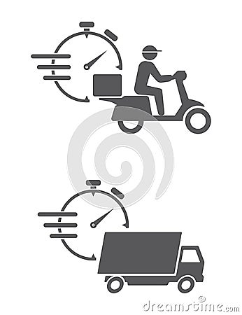 delivery servise icon Vector Illustration