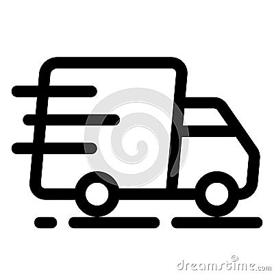Delivery, shipment or transport icon. Express delivery symbol Vector Illustration