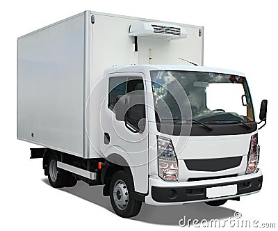 Delivery truck Stock Photo