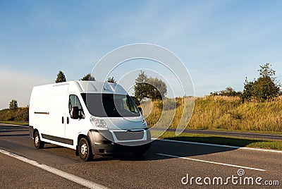 Delivery van Stock Photo