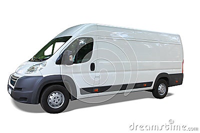 Delivery van Stock Photo