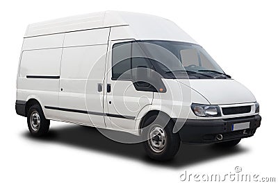 Delivery Van Stock Photo