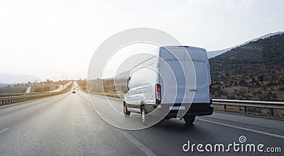 Delivery Van Stock Photo