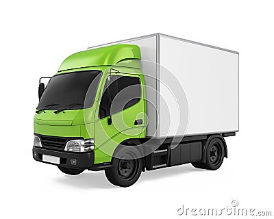 Delivery Van Isolated Stock Photo