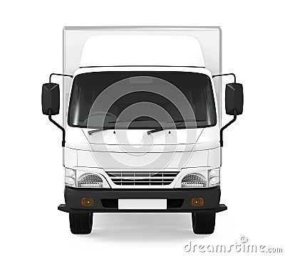 Delivery Van Isolated Stock Photo