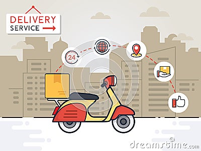 Delivery vector illustration Vector Illustration
