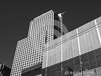 The Bell Center and Deloitte building Montreal Editorial Stock Photo