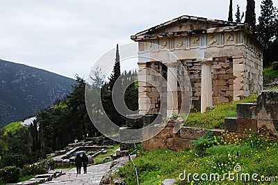 Delphi Greece Stock Photo