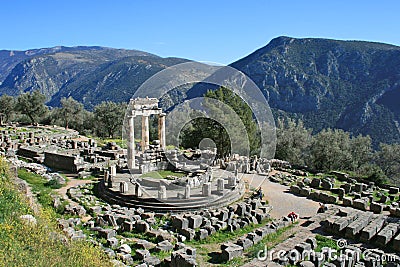 Delphi Greece Stock Photo