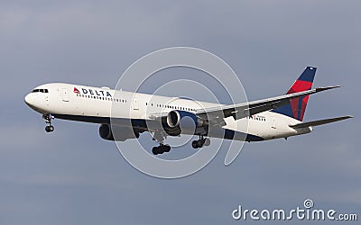 Delta Air Lines Boeing 767-400ER Editorial Stock Photo