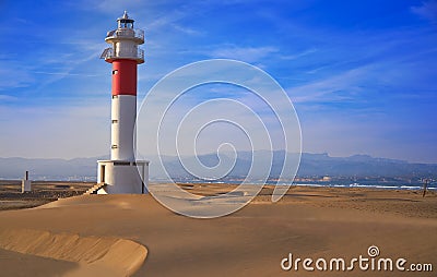 Delta del Ebro beach Punta del Fangar Stock Photo