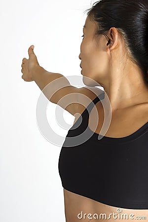 Deltoid Stretch Stock Photo