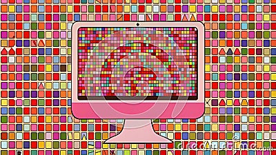 Masterful Binary Code A Symphony of Algorithmic Innovation and Artistic Expression Stock Photo