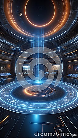 Unveiling Data Frontiers: QuantumQuotient's Odyssey Explored. AI generate Stock Photo