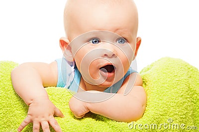 Demanding baby Stock Photo