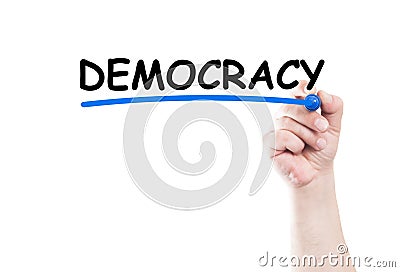 Democracy Stock Photo