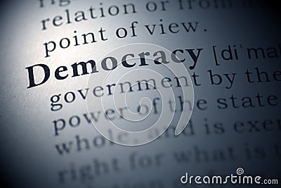 Democracy Stock Photo