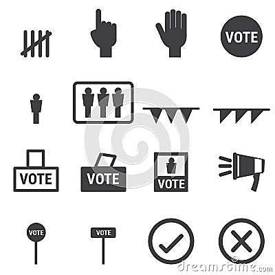 Democracy icon, vector illustion flat design style. Vector Illustration