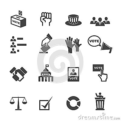 Democracy icons Vector Illustration