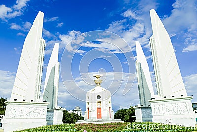 Democracy Monument with blue sky Editorial Stock Photo