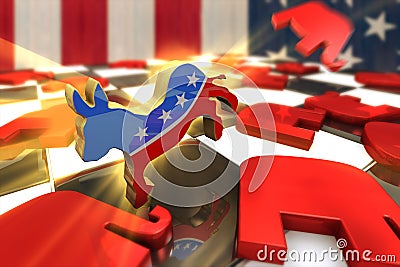 Democrat Attacks Editorial Stock Photo