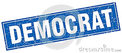 democrat stamp Vector Illustration