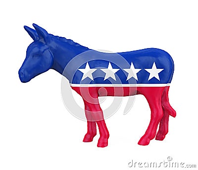 Democratic Donkey Isolated Editorial Stock Photo