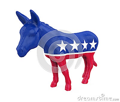 Democratic Donkey Isolated Editorial Stock Photo