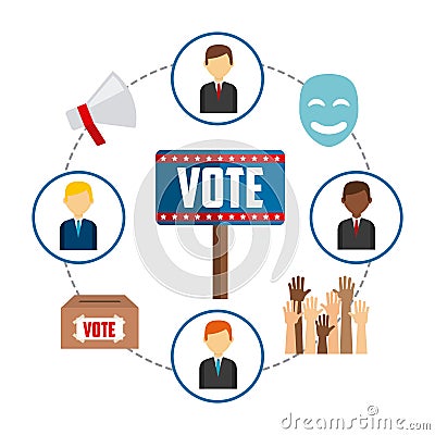 Democratic election Vector Illustration