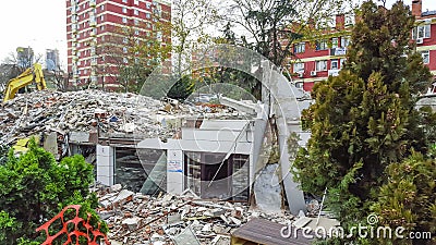 Demolation building architecture background Editorial Stock Photo